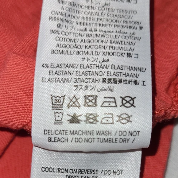 Mini Boden Coral Layered Look Long Sleeve Shirt With Front Pocket 7/8Y - Picture 5 of 6